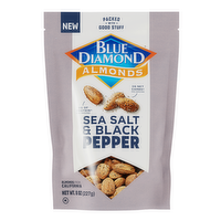 Blue Diamond Sea Salt & Black Pepper Almonds, 8 Ounce