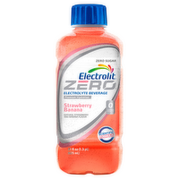 Electrolit Zero Sugar Strawberry Banana Electrolyte Beverage, 21 Ounce
