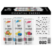 Celsius Fizz-Free Variety Pack Energy Drinks, 12 Each