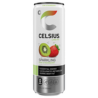 Celsius Sparkling Kiwi Strawberry Energy Drink, 12 Ounce