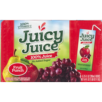 Juicy Juice 100% Fruit Punch Juice, 8 Each