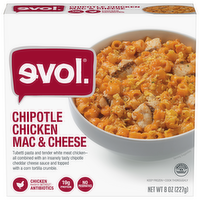 Evol Chipotle Chicken Mac & Cheese Bowl, 8 Ounce