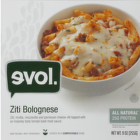 Evol Ziti Bolognese Pasta Bowl, 9 Ounce