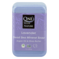 One with Nature Lavender Dead Sea Mineral Soap, 7 Ounce