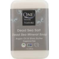 One with Nature Dead Sea Mineral Sea Salt Soap, 7 Ounce