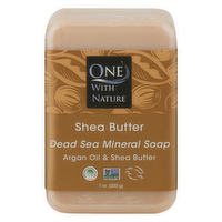 One with Nature Dead Sea Mineral Shea Butter Soap, 7 Ounce