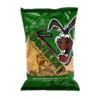 Donkey Unsalted Tortilla Chips, 11 Ounce