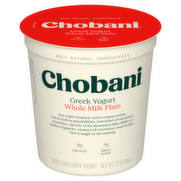 Chobani Whole Milk Plain Greek Yogurt - Blended