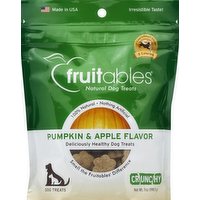 Fruitables Pumpkin and Apple Crunchy Dog Treats, 7 Ounce