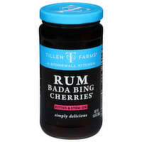 Tillen Farms by Stonewall Kitchen Rum Bada Bing Cherries, 13.5 Ounce