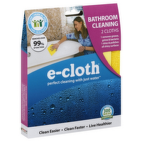 E-Cloth Bathroom Cleaning Cloths, 2 Each