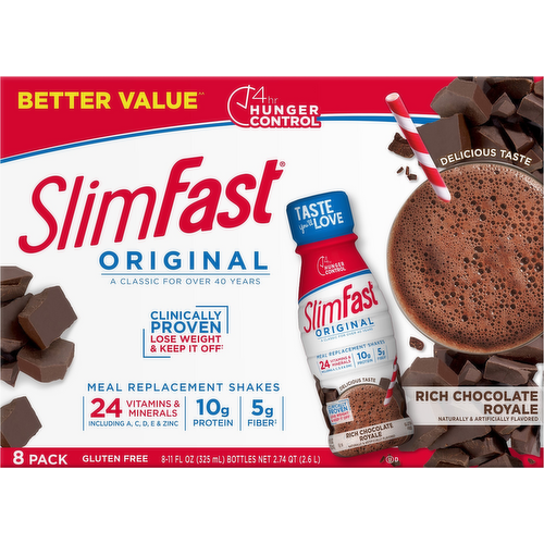 SlimFast Original Rich Chocolate Royale Meal Replacement Shakes