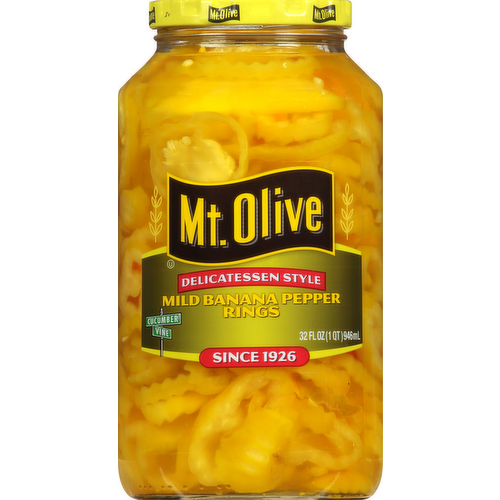 Mt. Olive Delicatessen Style Mild Banana Pepper Rings