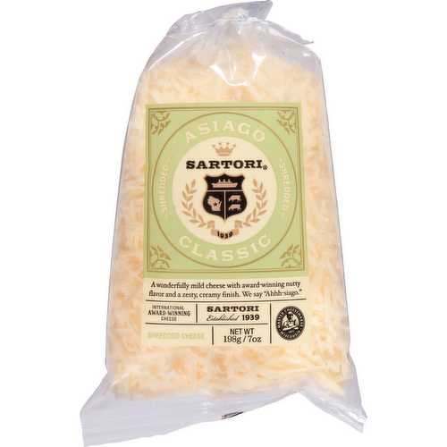 Sartori Shredded Classic Asiago Cheese