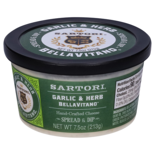 Sartori Garlic & Herb BellaVitano Cheese Spread & Dip