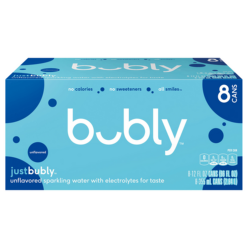 Bubly Just Bubly Unflavored Sparkling Water