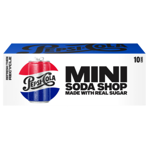 Pepsi Cola Made with Real Sugar Mini Cans