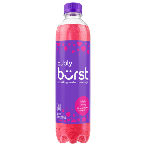 Bubly Burst Triple Berry Sparkling Water Beverage