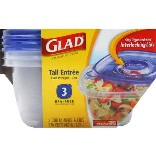 GladWare Tall Entree Storage Containers