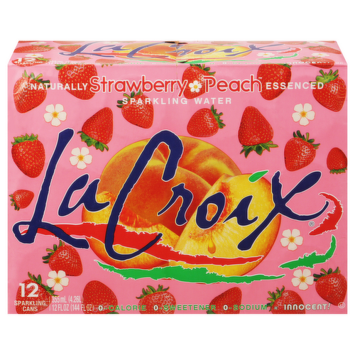 LaCroix Strawberry Peach Sparkling Water