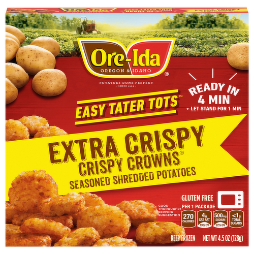 Ore-Ida Crispy Crowns Extra Crispy Easy Tater Tots