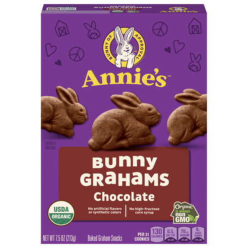 Annie's Homegrown Organic Chocolate Bunny Grahams