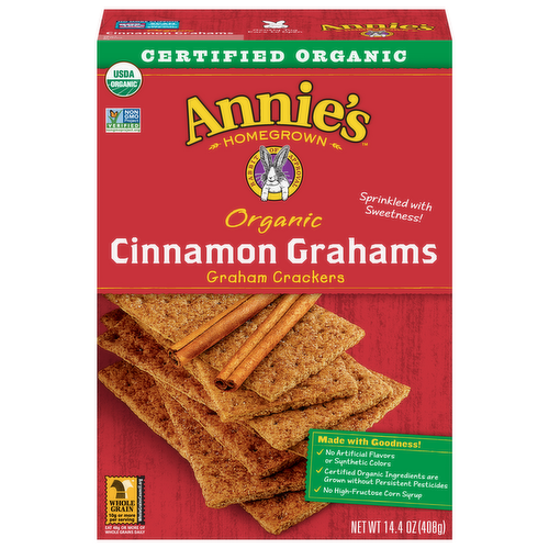 Annie's Homegrown Organic Cinnamon Graham Crackers