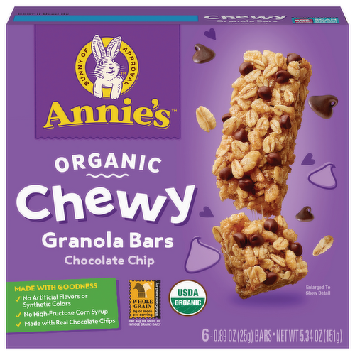 Annie's Organic Chocolate Chip Chewy Granola Bars