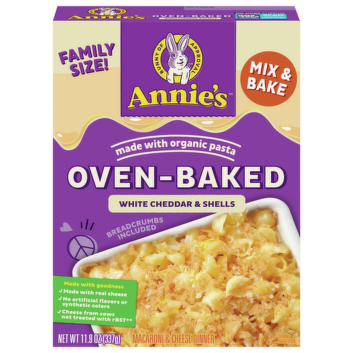 Annie's Homegrown Oven Baked White Cheddar & Shells Macaroni & Cheese