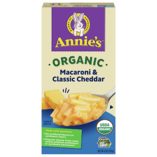 Annie's Homegrown Organic Classic Mild Cheddar Macaroni & Cheese Dinner