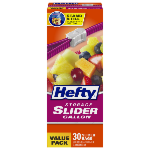 Hefty OneZip Gallon Storage Bags