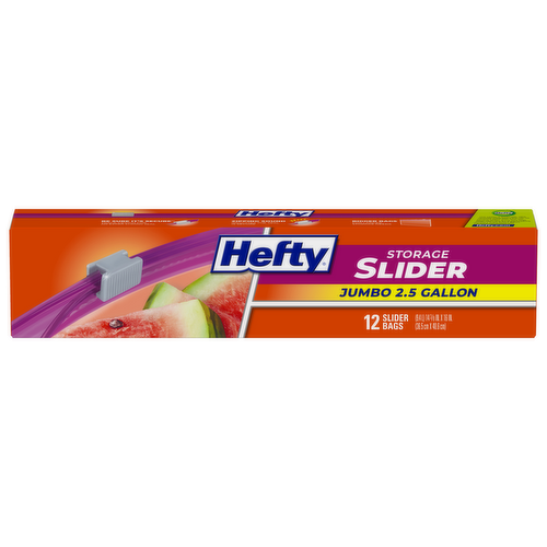 Hefty Slider Jumbo Storage Bags