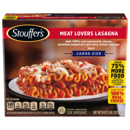 Stouffer's Meat Lovers Lasagna Large Size