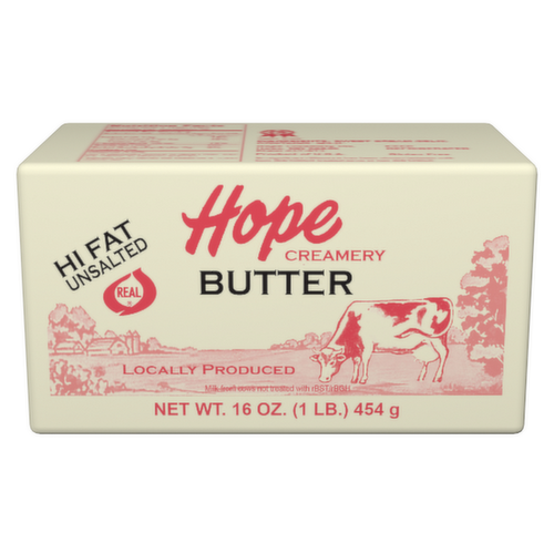 Hope Creamery Hi Fat Unsalted Butter