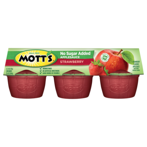 Mott's Strawberry Unsweetened Applesauce