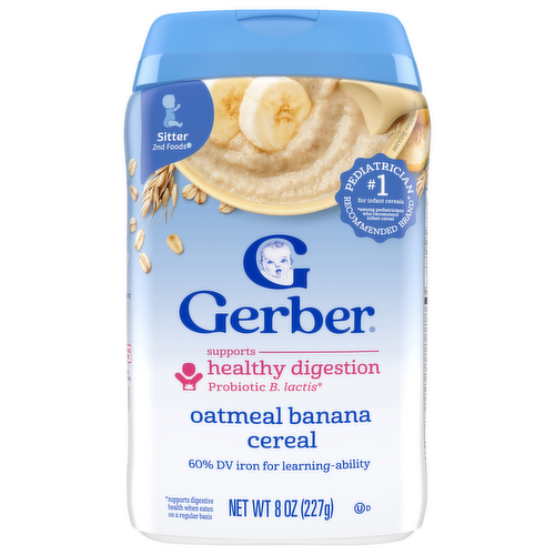 Gerber Sitter Probiotic Oatmeal Banana Cereal