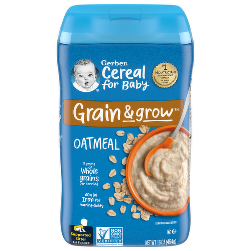 Gerber Supported Sitter Oatmeal Cereal Baby Food