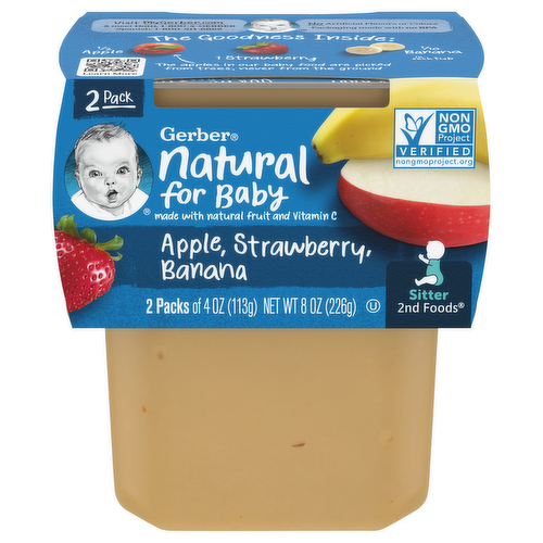 Gerber 2nd Foods Apple Strawberry Banana Baby Food