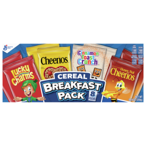 General Mills Cereal Breakfast Pack Multi-Pack With 8 Varieties