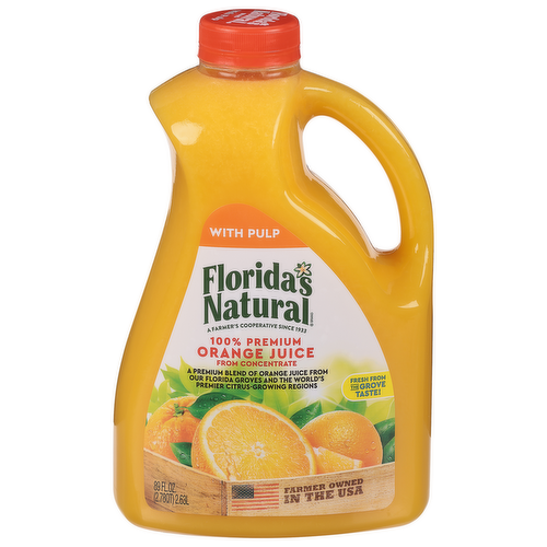 Florida's Natural 100% Premium Orange Juice with Pulp