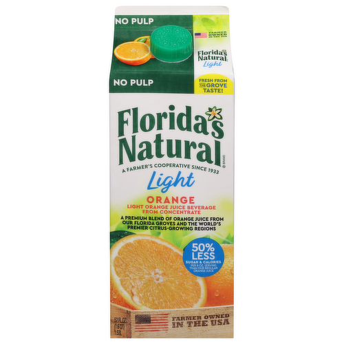 Florida's Natural Light Orange Juice Beverage No Pulp