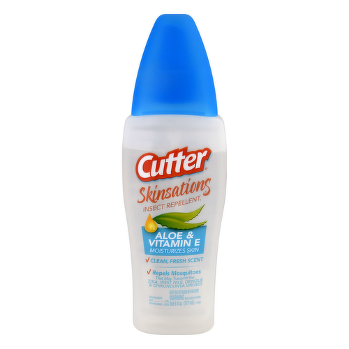 Cutter Skinsations Insect Repellent Spray With Aloe & Vitamin E