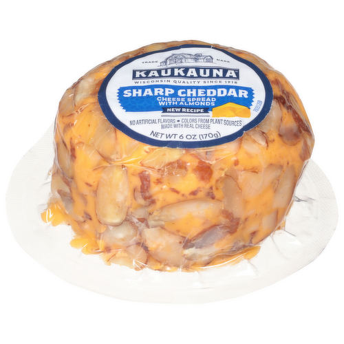 Kaukauna Sharp Cheddar with Almonds Cheese Ball Spread