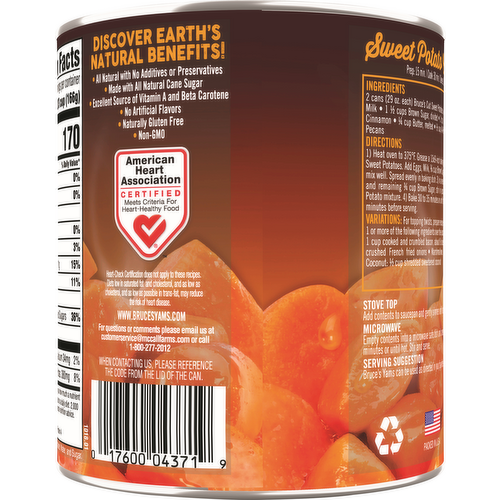 Bruce's Yams Cut Sweet Potatoes in Syrup