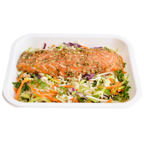 Butchers Kitchen Latin Spiced Salmon & Cilantro Lime Rice Seafood Steamer Meal