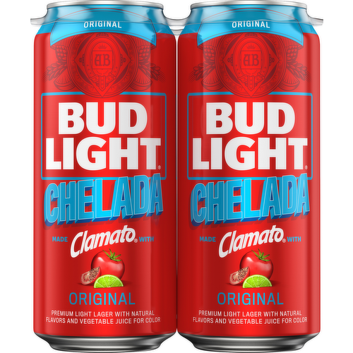 Bud Light Chelada Beer With Clamato Juice