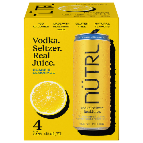 Nutrl Classic Lemonade Vodka Hard Seltzers