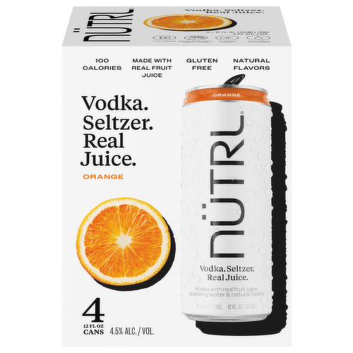Nutrl Orange Vodka Hard Seltzers