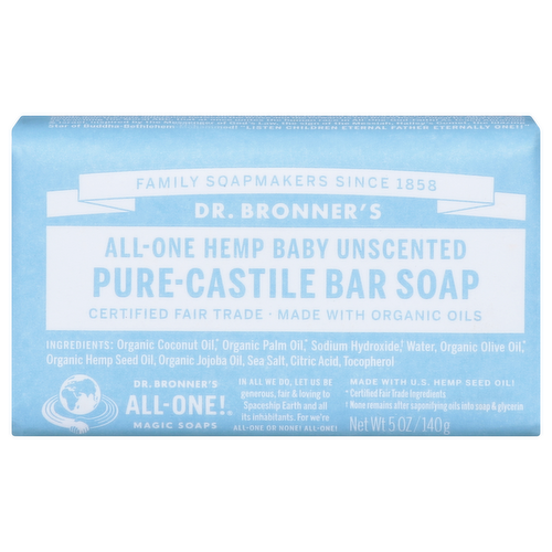 Dr. Bronners Organic Mild Baby Bar Soap