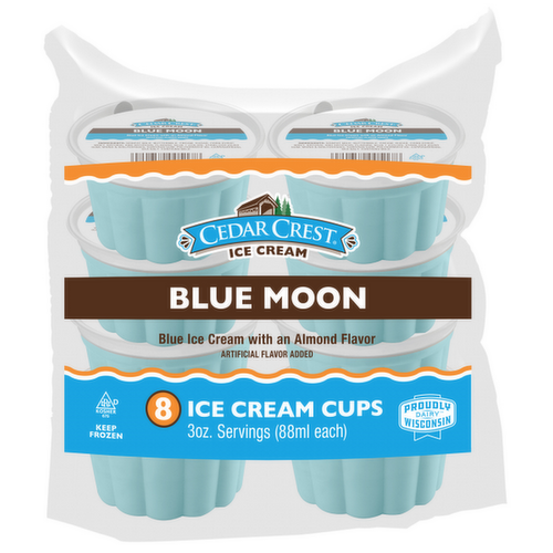 Cedar Crest Blue Moon Ice Cream Cups